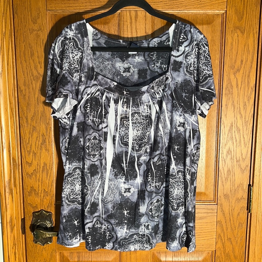Pleated front Tee